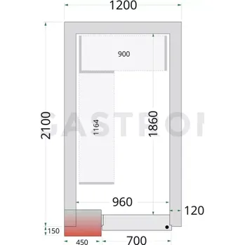 Panely ke stavebnicovým boxům s 120 mm izolací | TEFCOLD, CR 120x210x220