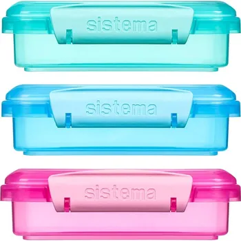 Dóza na potraviny SISTEMA Svačinový box na sendvič 450 ml, modrý