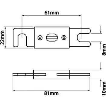 Autopojistky ANL pojistka 200A stříbrná