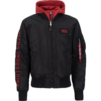 Pánský bomber bunda pánská (bomber) ALPHA INDUSTRIES - MA-1 - black/red_133104 - L