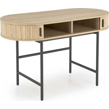 Psací stůl Psací stůl Sebby, přírodní dřevo / černá