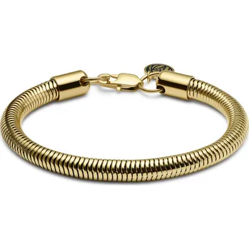 Náramek Essentials | 6mm lankový řetízkový náramek zlaté barvy - Lucleon