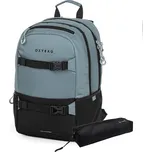 OXYBAG Studentský batoh + etue OXY Sport Black Grey