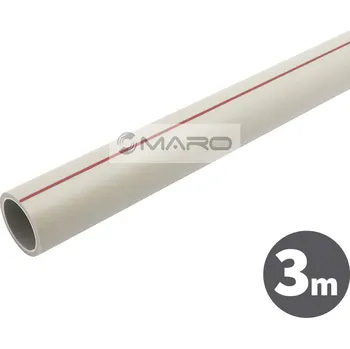 Instalatérský materiál FV-Plast PP-RCT HOT Trubka PP-RCT HOT (PPR) 25 x 3,5 x 3000 mm, S3,2 SDR7,4, AA112025003