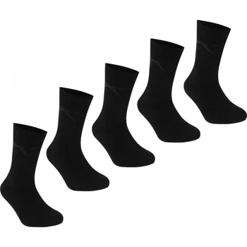 Pánské ponožky Slazenger Crew Socks 5 Pack Childs Dark Asst Chd C8-C13