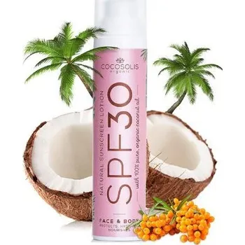 Přípravek na opalování Opalovací krém SPF30 Cocosolis Organic 100ml