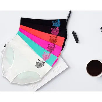 Dámské spodní prádlo GREENICE Bezešvé kalhotky CAT GREE-6767 - 3 ks v balení Velikost: 2XL/3XL