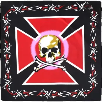 Šátek lebky Rocka Skull Cross