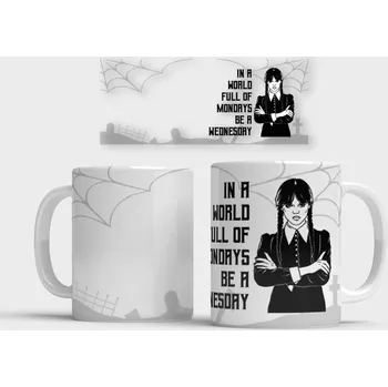 Hrnek Wednesday - Be A Wednesday - Červená