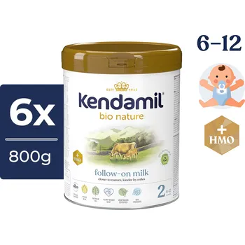 Kojenecká výživa Kendamil BIO Nature 2 pokračovací mléko 6+ měsíců 6x800 g