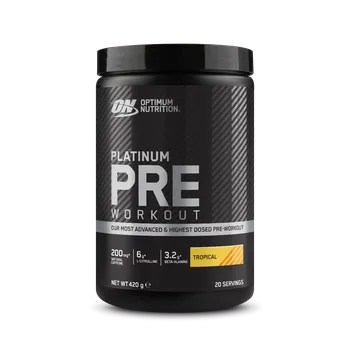 Anabolizér Optimum Nutrition PLATINUM Pre Workout 420 g tropical