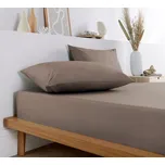 Tmavě hnědé napínací jersey prostěradlo s lycrou (pro matrace 160x200 až 180x200 cm)