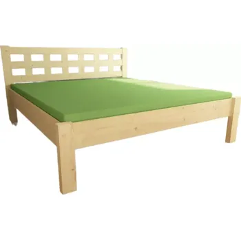 Postel Dřevěná postel Emanuele 200x180 smrk bělený Doprava ZDARMA.