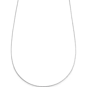 Náhrdelník Essentials | 1mm řetízkový náhrdelník stříbrné barvy s obdélníkovými články - Lucleon