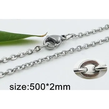 Řetízek Jemný očkový řetízek Ocelový 50 cm, ZYTA