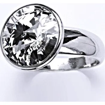 Prsten Stříbrný prsten Swarovski krystal čirý - T1372 (Stříbrný prsten se Swarovski krystalem)