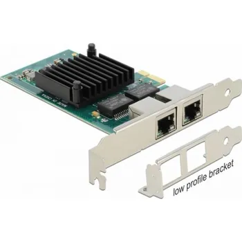 DeLOCK PCIe x1 až 2x RJ45 Gbit, LAN adaptér