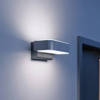 Lampička STEINEL LED venkovní nástěnné svítidlo L 810 SC, senzor, stříbrná stříbro LED 9,8 W celkem - Doprava zdarma