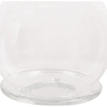 Dóza na potraviny Skleněný kulatý poklop se skleněným podnosem Opaline – 15x16 cm