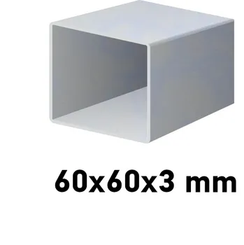 Stavební profil Pozinkovaný jeklový profil 60x60x3mm 6 m (JOKL-60x60x3-ZN-6)