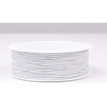 Nit Snový svět Optex pružná nit bílá - 0,8 mm