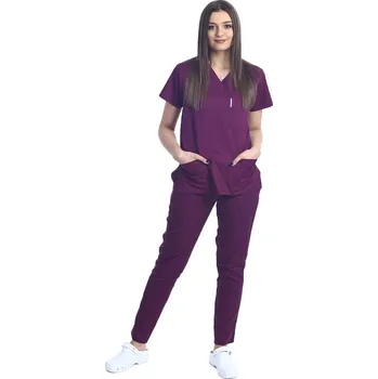 Zdravotnický oděv Vínový zdravotnický set - dámský | drinuniforma.cz