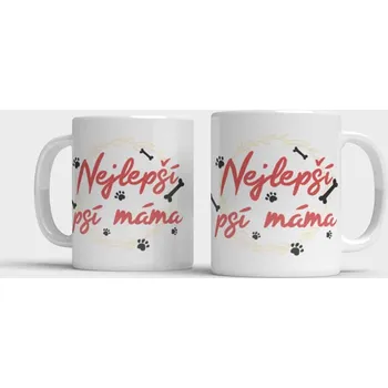 Hrnek Nejlepší psí máma - Žlutá