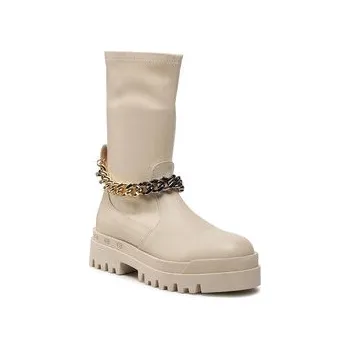 Dámské kozačky Polokozačky Badura 3040-1 Béžová 38