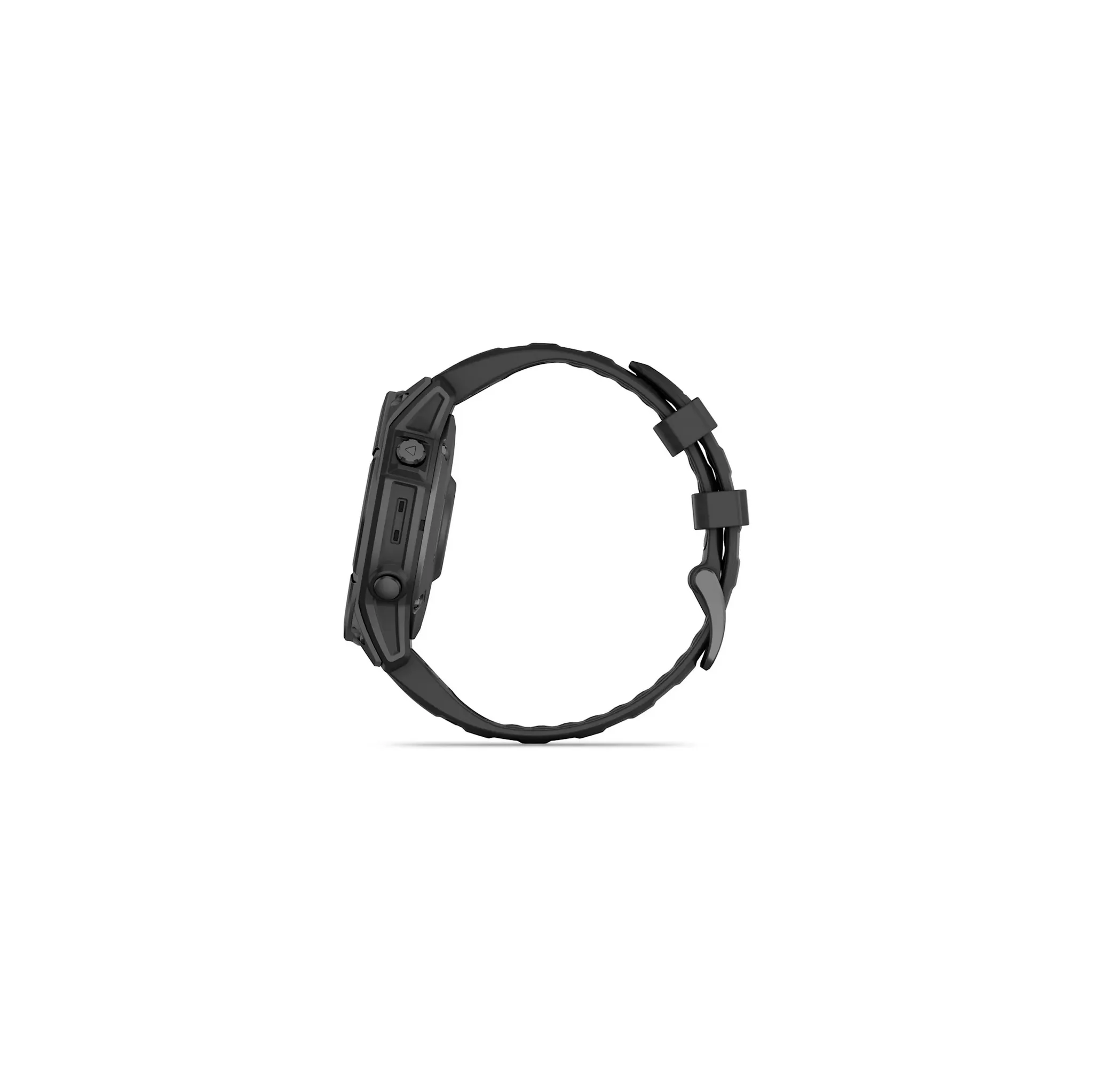 Fotografie 12 - Chytré hodinky Garmin fēnix E 47 mm Slate Gray Steel Black Silicone Band