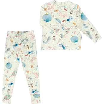 Dívčí mikina Mimilove Dlouhé&nbsp;pyžamko vel. 4-6 let Princezna White