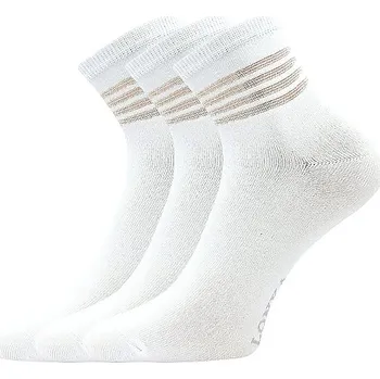 Dámské ponožky Bavlněné dámské ponožky Lonka Fasketa bílé Velikost: 35-38 (23-25)