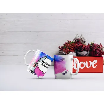 Hrnek Krásného Valentýna - Žlutá