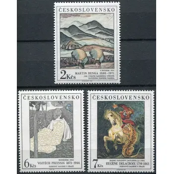 Poštovní známka Českosloveská pošta (1988) č. 2870 - 2872 ** - Československo - Umění 1988