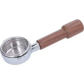 Filtr do kávovaru Portafilter 2 naked 58 mm s dřevěnou rukojetí ořech