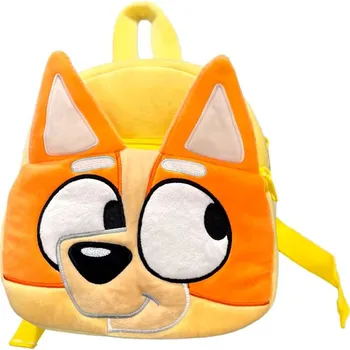 Dětský batoh Bluey Dětský batůžek na motivy animované pohádky "Bluey" (25x25 cm) Motiv: Bingo (2 - oranžový)