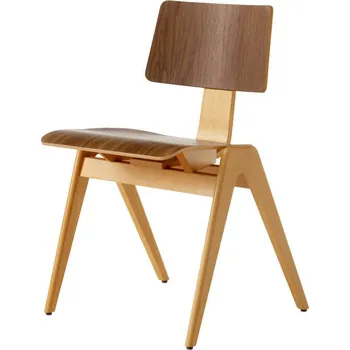 Jídelní židle &Tradition Židle Daystak Side Chair RD1, beech/walnut