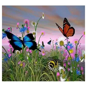 Set školních potřeb Mozaika diamentowa 5D - Motyle 40x30cm
