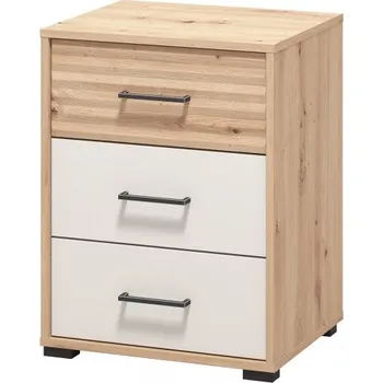 Noční stolek Vysoký noční stolek Vanya - dub artisan/béžová