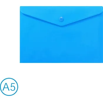 Obal spisový s klopou a drukem A5 neon modrý