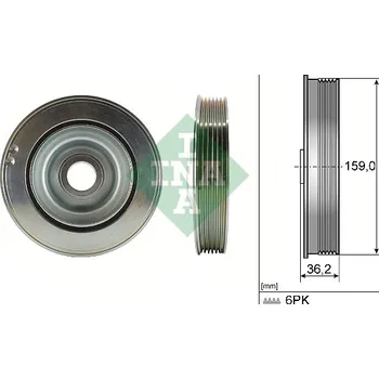 Řemenice, klikový hřídel INA 544 0173 10