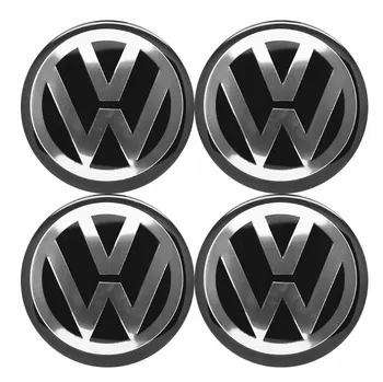 Samolepicí dekorace na vozidlo Emblémy na kola z ABS nálepky 60 mm Volkswagen