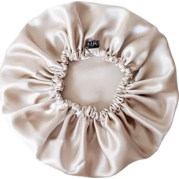 MURU Oboustranná Hedvábná Čepice na spaní Champagne/Béžová