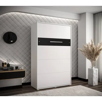 Postel Sklápěcí postel 120x200 Home - vertikální Barva: Bílá/černá