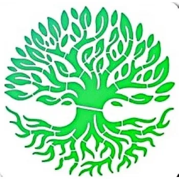 Plast. šablona, STROM 8, 18x18 cm, 1ks