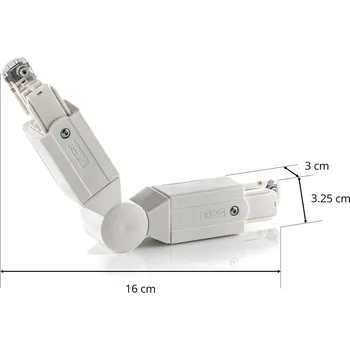 Lampička GLOBAL Úhlový konektor pro vodiče VN Noa, bílý bílá (RAL 9010) - Doprava zdarma