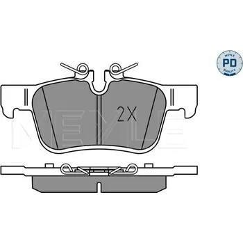 Brzdová destička Sada brzdových destiček, kotoučová brzda MEYLE 025 225 6816/PD