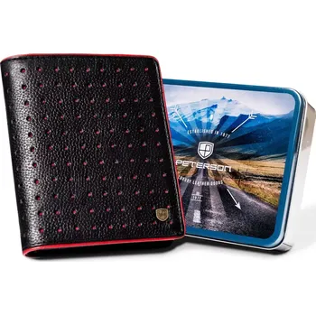 Peněženka Peterson Pánská peněženka v dárkové krabici - PTN 303.03 BL+RED RFID