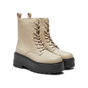 Pánské tenisky Turistická obuv Calvin Klein Jeans Flatform YW0YW01535 Béžová 40