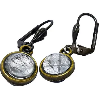 Náušnice Meteority Náušnice meteorit Aletai - starozlatá