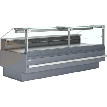 Chladicí vitrína obslužná ventilovaná s agregátem a čelním rovným zvedacím sklem s tlumiči | JUKA, Tucana 03 2,5